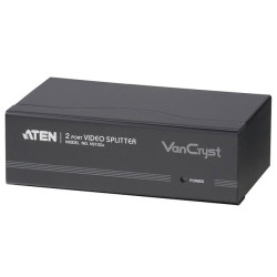 ATEN VS132A-A7-G Разветвитель, электрон,, SVGA, 1> 2 монитора 450MHz, 65 метр,, F>M, без шнуров, Б,П, 220> 5V, (2048*1536 60Hz)