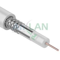 REXANT 01-2611 Кабель 3С-2V, (48%), 75 Ом, 100м., белый
