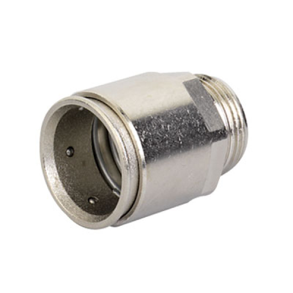 DKC / ДКС 6111-A25N Муфта труба-коробка д.25мм, IP66/IP67, М25х1,5, никелированная латунь