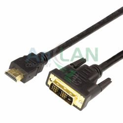 REXANT 17-6309 Шнур HDMI - DVI-D gold 15М с фильтрами