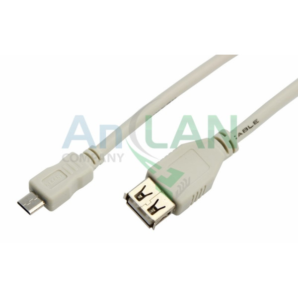REXANT 18-1161 Шнур micro USB (male) - USB-A (female) 0.2M