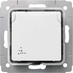 LEGRAND 773645 Розетка IP44, 16А, 250В, белая, Cariva