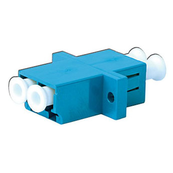 Hyperline DLC-DLC-SM Проходной адаптер LC-LC duplex, SM (для одномодового кабеля), корпус пластмассовый (SC Adapter Simplex dimension), (синий)