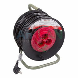 REXANT 11-7350 Удлинитель на катушке 50м (3 роз.) 3х1.0 с заземл. (Сделано в РОССИИ)