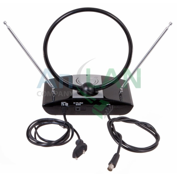 REXANT 34-0203 RX-958 антенна комнатная VHF, UHF, FM, 40-862 MHz с усилителем 42dB