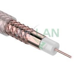 REXANT 01-2503 Кабель MARS CRYSTAL, Cu/CuPet/CuSn, (96%), 75 Ом, 100м., прозрачный