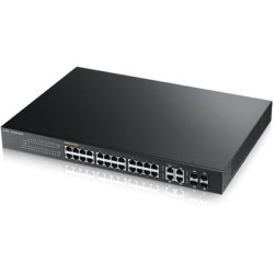 ZyXEL GS1920-24HP Интеллектуальный High Power PoE-коммутатор Gigabit Ethernet с 24 разъемами RJ-45 и 4 SFP-слотами совмещенными с разъемами RJ-45