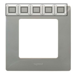 LEGRAND 672525 Рамка 5 постов, светлая галька, ETIKA