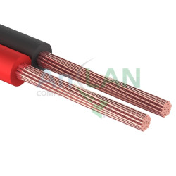 REXANT 01-6108-3 Кабель акустический, ШВПМ 2х2.50кв.мм, красно-черный, 100 м.