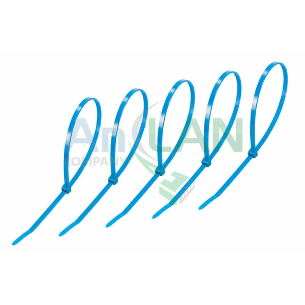 REXANT 07-0405-25 Хомут nylon 400 х 5.0 мм 25шт синий