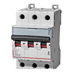 LEGRAND 407851 Автоматический выключатель, серия DX3, С1A, 10кА, 3-полюсный