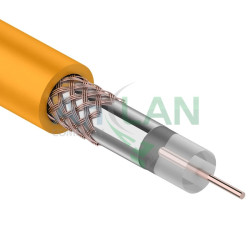REXANT 01-2653 Кабель RG-59 нг(А)-HF, (64%), 75 Ом, 100м., оранжевый