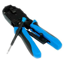 Cabeus HT-2008AR Инструмент обжимной для RJ-45, RJ-12, RJ-11 (8P8C, 6P6C, 4P4C), профессиональный, с храповым механизмом
