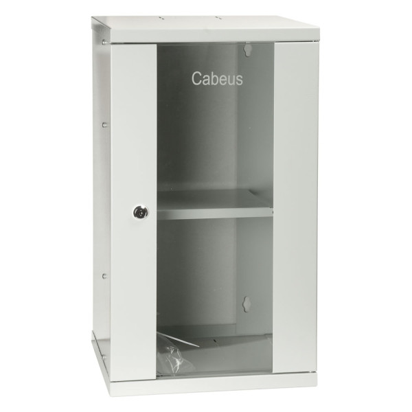 Cabeus WSC-12U Шкаф телекоммуникационный настенный 10 12U 315x325x580mm (ШхГхВ) дверь стекло