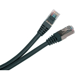 Hyperline PC-LPM-STP-RJ45-RJ45-C5e-3M-LSZH-BK Патч-корд F/UTP, экранированный, Cat.5е, LSZH, 3 м, черный