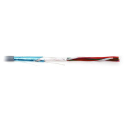 Hyperline FUTP10-C3-S24-IN-PVC-GY (FTP10-C3-SOLID-INDOOR) Кабель витая пара, экранированная F/UTP, категория 3, 10 пар (24 AWG), одножильный (solid), экран - фольга, PVC, -20°C - +50°C, серыйКабель экранированная витая пара (FTP), 10/25/50/100 пар,..
