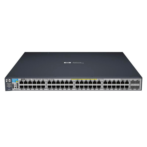 HP J9148A#ABB 2910-48G-PoE+ al Коммутатор (44 ports 10/100/1000 PoE+, 4 10/100/1000 PoE+ or SFP, 4 10-GbE opt., Managed, Layer 3 static, Stackable 19') (repl. for JE063A)