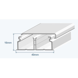Efapel 10060 CBR Короб (миниканал), 40x16мм, с перегородкой
Аксессуары для миниканала 40x16мм 10060 СBR 10160 СBR