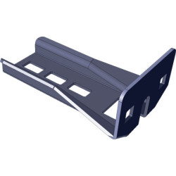 AXELENT X-TRAY 2114-100 Стойка L-образная X14/100, оцинкованно-хромированная