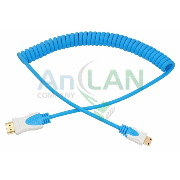 REXANT 17-7125 Шнур HDMI - mini HDMI 2М синий витой