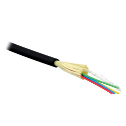 Teldor F90040415B (MTA-9-04HT-E-KH-D) Кабель волоконно-оптический 9/125 одномодовый, 4 волокна, плотное буферное покрытие (tight buffer), внутренний/внешний, HFFR, -40°C - +70°C, черный