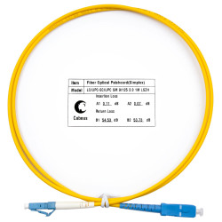 Cabeus FOP(s)-9-LC-SC-1m Шнур оптический simplex LC-SC 9/125 sm 1м LSZH
