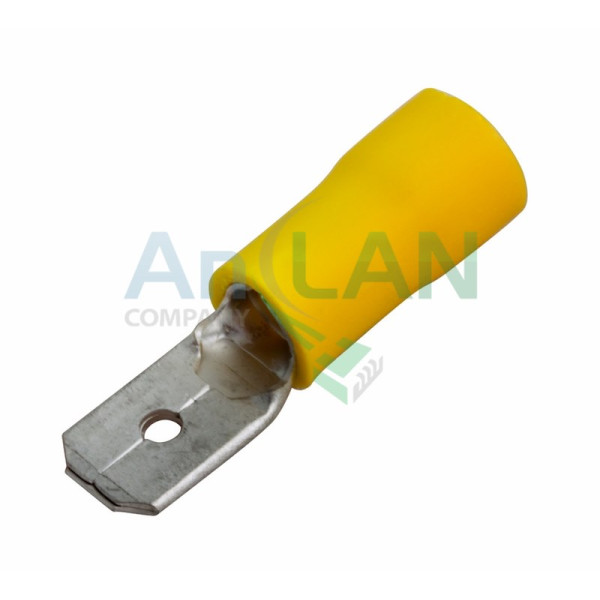 REXANT 08-0351 КЛЕММА ПЛОСКАЯ изолированная (КПИ штекер - 6.3мм) 4-6кв.мм (VM5.5-250)
