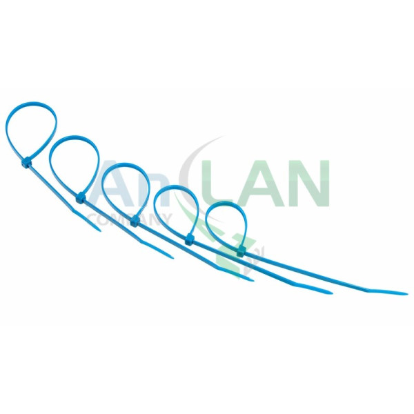 REXANT 07-0205-25 Хомут nylon 200 х 4.0 мм 25шт синий