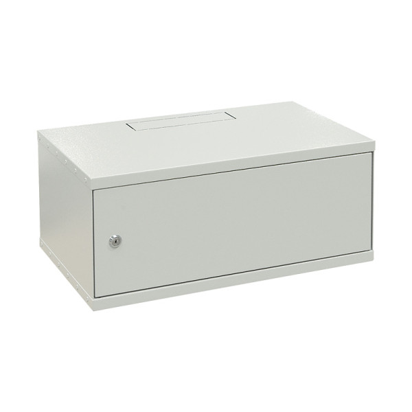 ZPAS WZ-3684-01-02-011 Шкаф настенный 19-дюймовый (19), серия SJK, 10U, 497х515x300, стальная дверь, без задней панели, цвет серый (RAL 7035) (собранный)19 настенные шкафы серии SJK