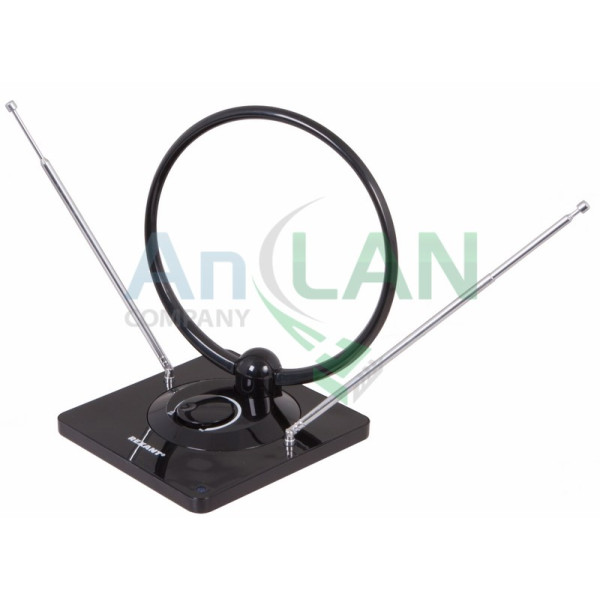 REXANT 34-0205 RX-963 антенна комнатная VHF, UHF, FM, 40-862 MHz с усилителем 45dB