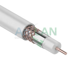 REXANT 01-2233 Кабель RG-6U+CU, (75%), 75 Ом, 305м., белый