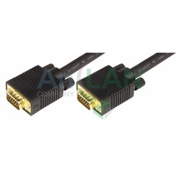 REXANT 17-5508 Шнур VGA plug - VGA plug 10М gold с ферритами