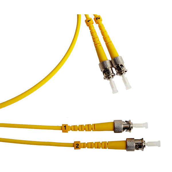 Cabeus FOP(d)-9-ST-ST-10m Шнур оптический duplex ST-ST 9/125 sm 10м LSZHОдномодовые и многомодовые оптические патч-корды, ST/PC-ST/PC, дуплекс