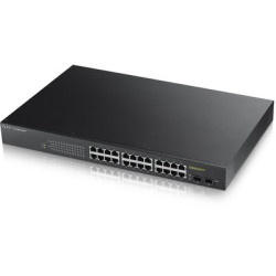 ZyXEL GS1900-24HP Интеллектуальный High Power PoE-коммутатор Gigabit Ethernet с 24 разъемами RJ-45 и 2 SFP-слотами