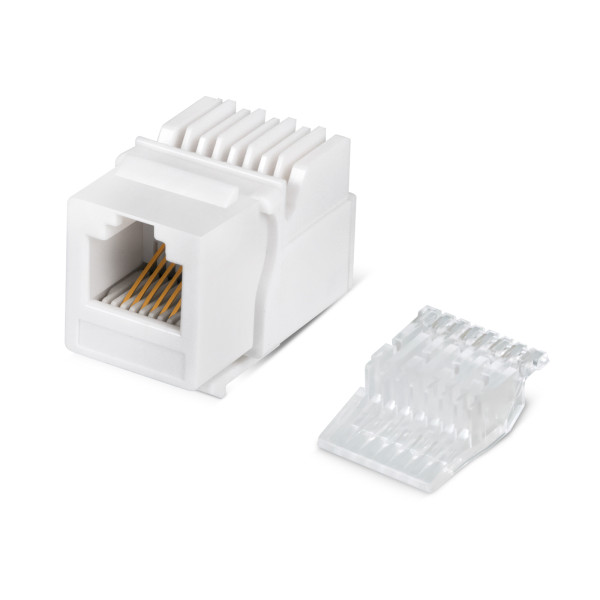 Cabeus KJ-RJ12-Tooless Вставка Keystone Jack, RJ-12(6P6C), без инструмента Toolless, белая