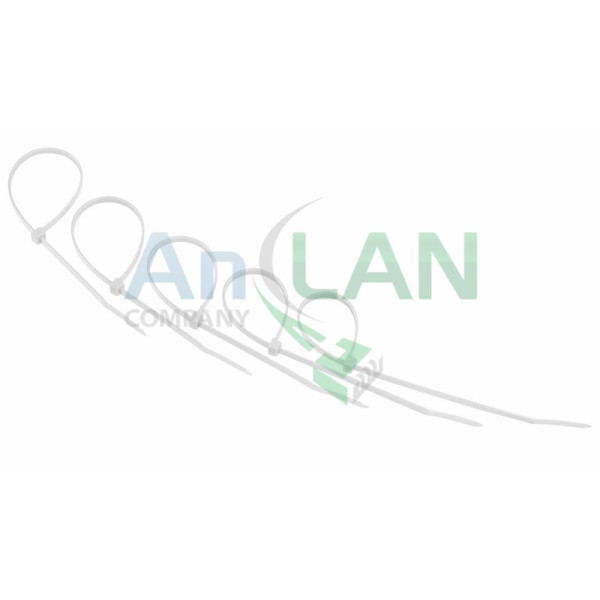 REXANT 07-0200-25 Хомут nylon 200 х 4.0 мм 25шт белый