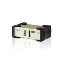 ATEN CS82U-AT Переключатель, электрон., KVM, 1 user PS2/USB+VGA => 2 cpu PS2/USB+VGA, со шнурами PS2/USB 2х1.2м., 2048x1536, настол., исп.стандарт.шнуры, без OSD, некаскад.