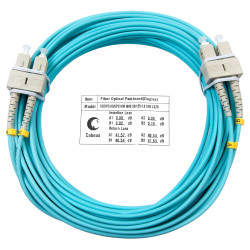 Cabeus FOP-50-SC-SC-25m Шнур оптический duplex SC-SC 50/125 mm OM3 25м LSZH