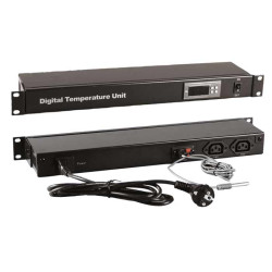 Hyperline TMPC-230V-RAL9004 Микропроцессорная контрольная панель, цвет черный (RAL 9004)