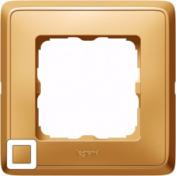 LEGRAND 773661 Рамка 1 пост, матовое золото, Cariva