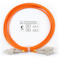 Cabeus FOP-62-SC-SC-3m Шнур оптический duplex SC-SC 62,5/125 mm 3м LSZH
Одномодовые и многомодовые оптические патч-корды, SC/PC-SC/PC, дуплекс