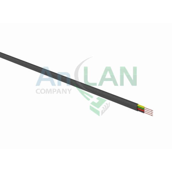 REXANT 01-5109 Кабель телефонный 4 жилы 100м черный (ШТЛП-4)
