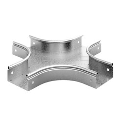 OSTEC ХТп-400х100 Разветвитель крестообразный плавный к лотку 400х100