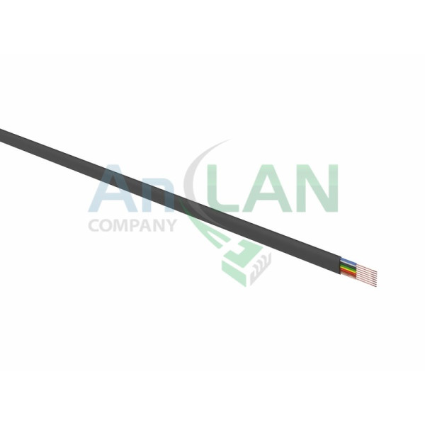 REXANT 01-5402-3 Кабель телефонный 8 жил 100м CCA черный (ШТЛП-8)