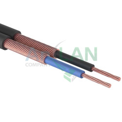 REXANT 01-6001 Кабель ШГЭС, 2 жилы, плоский, черный, 100 м.