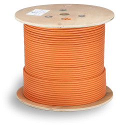 Cabeus STP-4P-Cat.6a-SOLID-IN-LSZH Кабель витая пара экранированная STP (U/FTP), категория 6a (10GBE), 4 пары, 0,57мм (23 AWG), одножильный (solid), каждая пара в экране (фольга) (305 м)