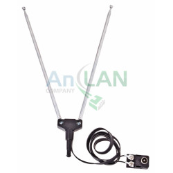 REXANT 34-0106 RX-106 антенна комнатная телескопическая диам 7мм , 5 секций , с адаптером