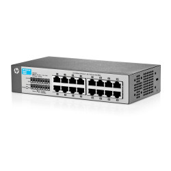 HP J9662A#ABB Коммутатор 1410-16 (16 ports 10/100, безвентиляторный, неуправляемый,стекируемый 19