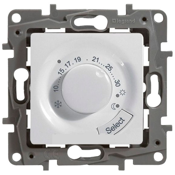 LEGRAND 672230 Термостат с внешним датчиком для теплых полов, белый, ETIKA