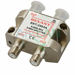 REXANT 05-6202 ДЕЛИТЕЛЬ ТВ х 3 под F разъём 5-2500 МГц 